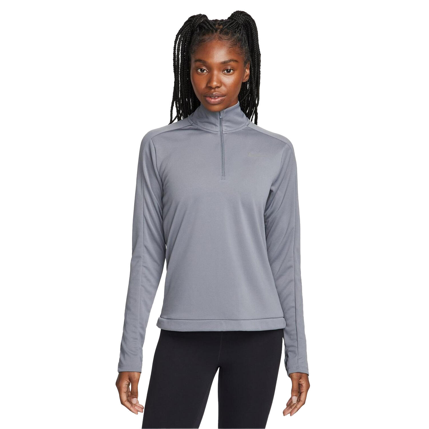 Oberteil für , Laufen, Langärmlig Damen Rauch-Grau 2/4