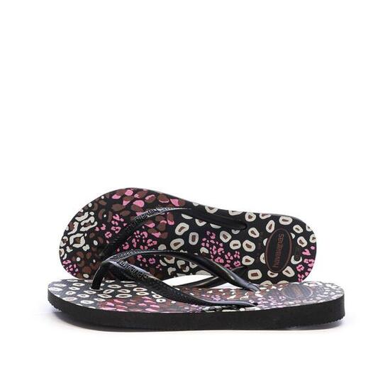 Tongs Noir Femme Havaianas Slim Animals Infradito
