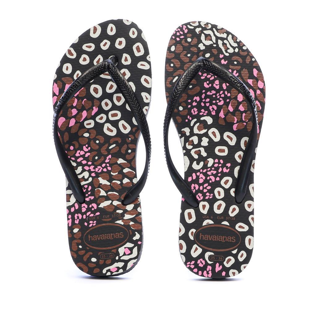 Tongs Noir Femme Havaianas Slim Animals Infradito 3/3