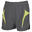 Short De Course Homme (Gris/Vert Citron)