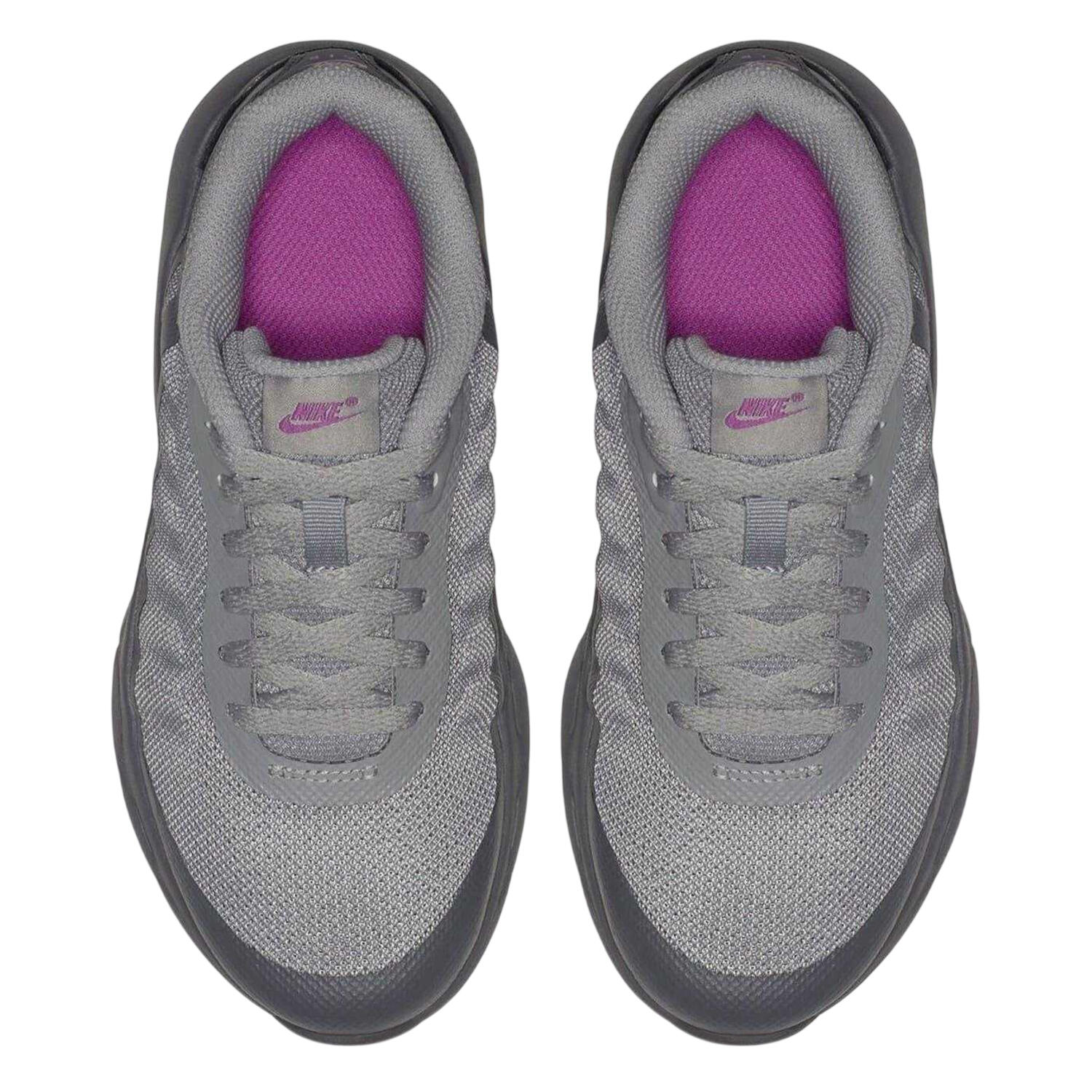 Baskets AIR MAX INVIGOR PRINT Fille (Gris / Rose) 3/4