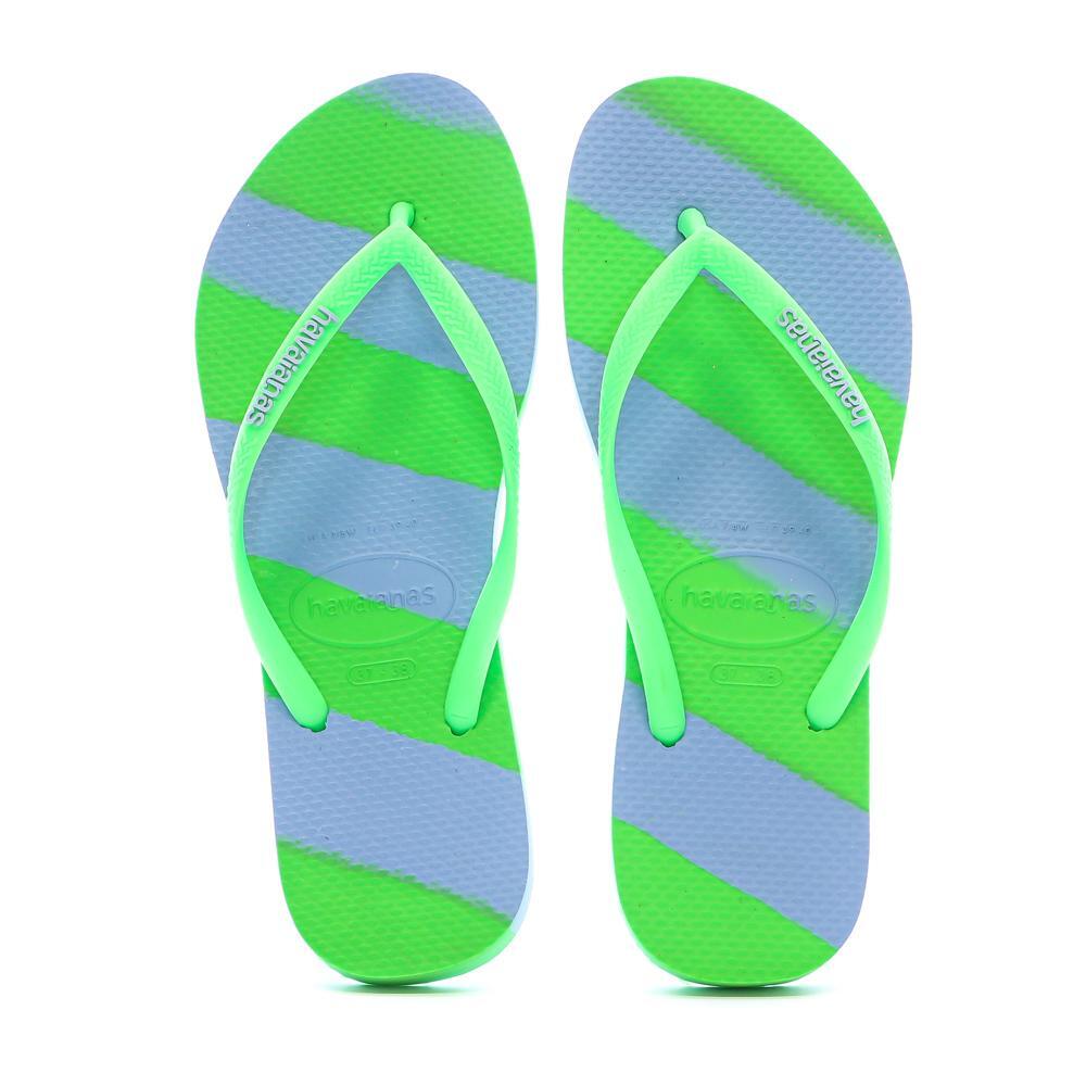 Tongs Bleu/Vert Femme Havaianas Slim Color Fun Infrad 3/3