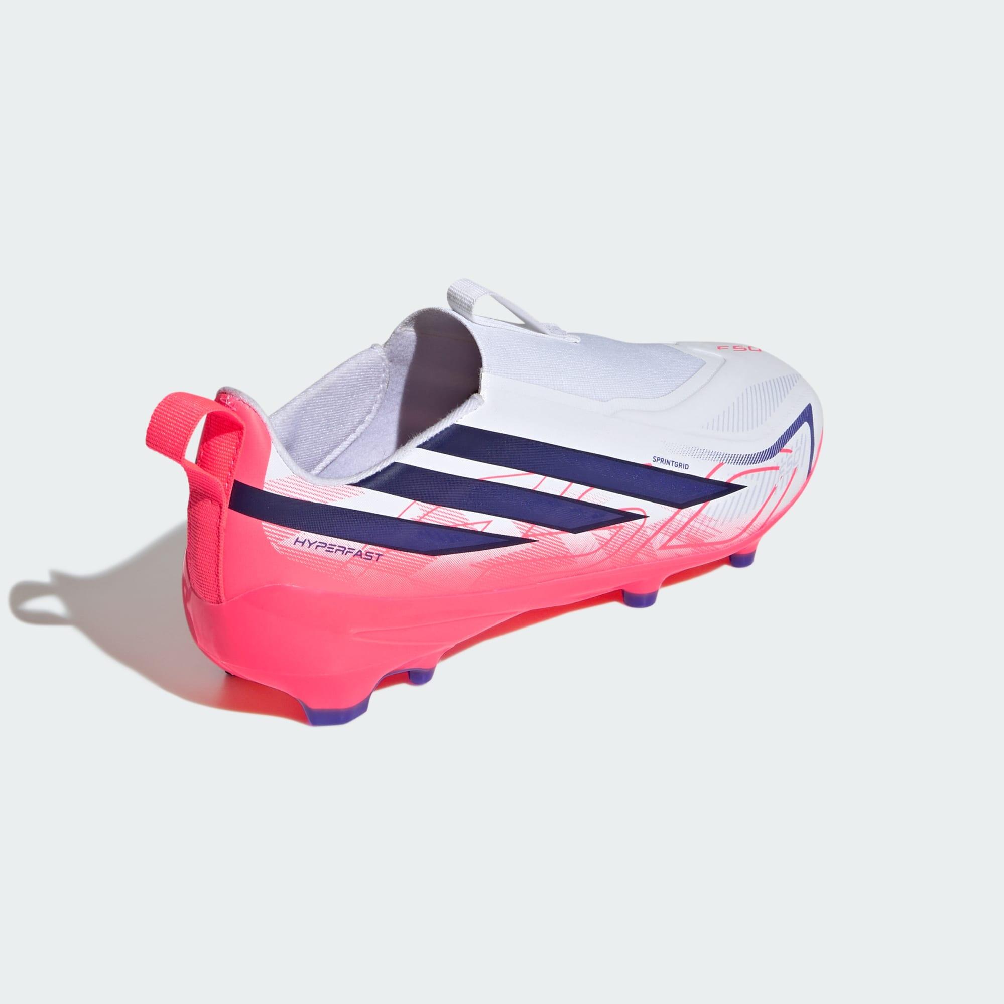 F50 Hyperfast League Kids Fußballschuh, feste Böden, ohne Schnürsenkel 7/7
