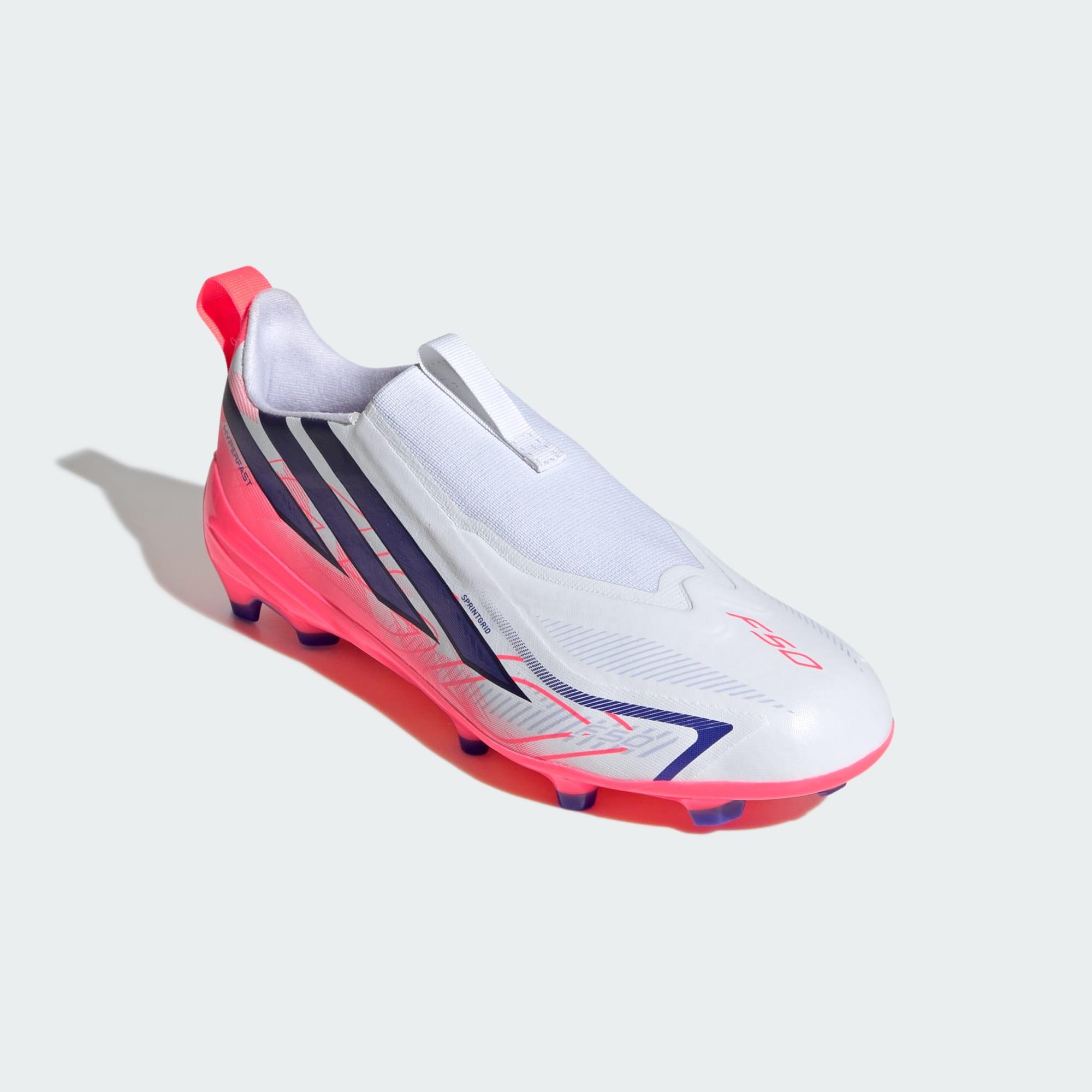 F50 Hyperfast League Kids Fußballschuh, feste Böden, ohne Schnürsenkel 4/7