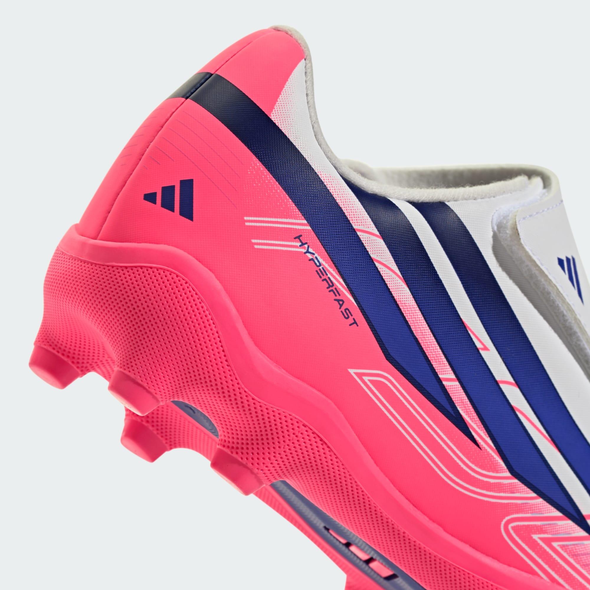 F50 Hyperfast Club voetbalschoenen met klittenband, kinderen 6/7