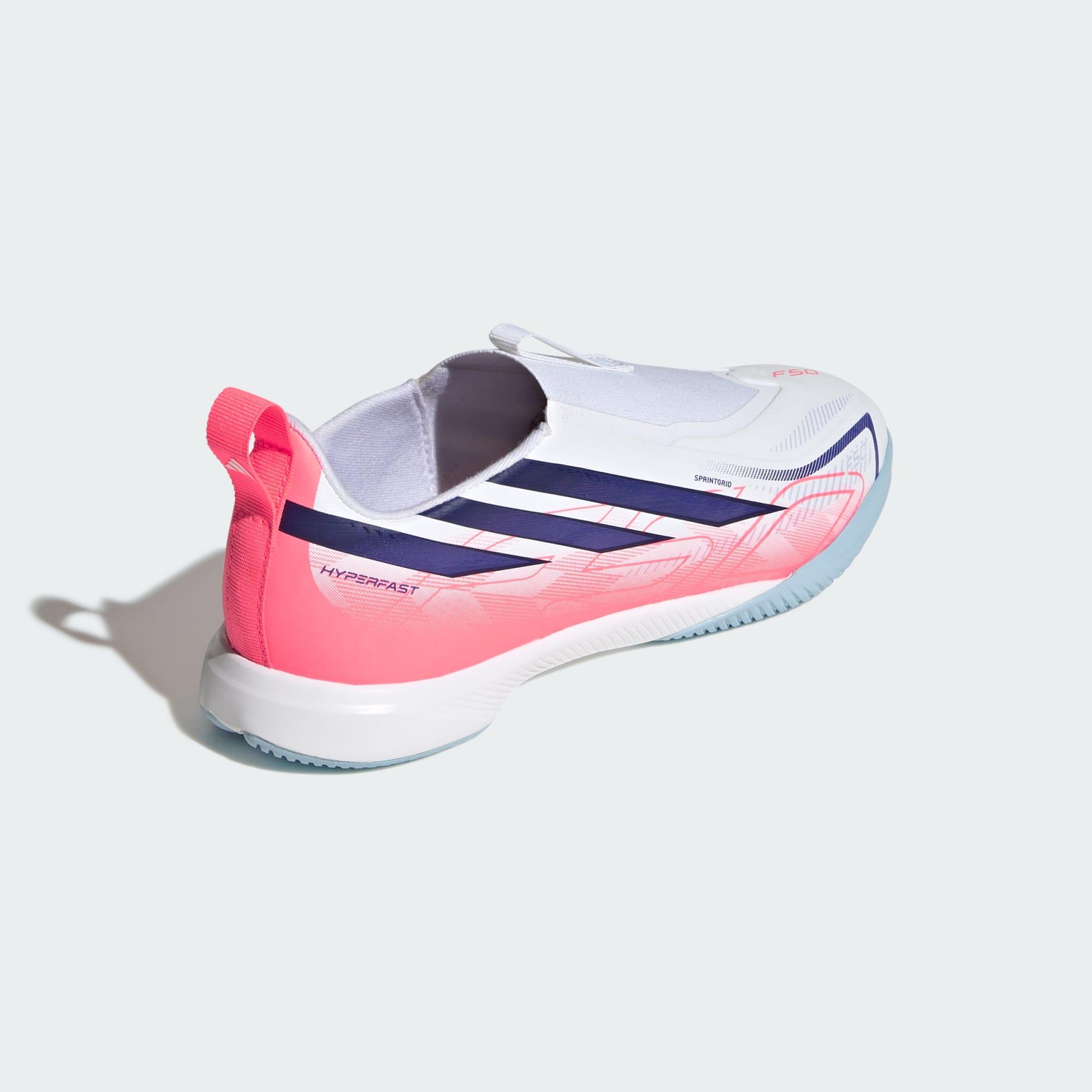 Scarpa da calcio F50 Hyperfast League Laceless Indoor bambini 7/7