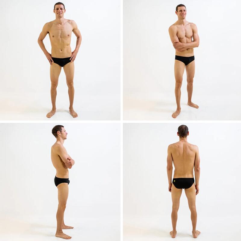 Slip inot barbati - Brief Solid - negru
