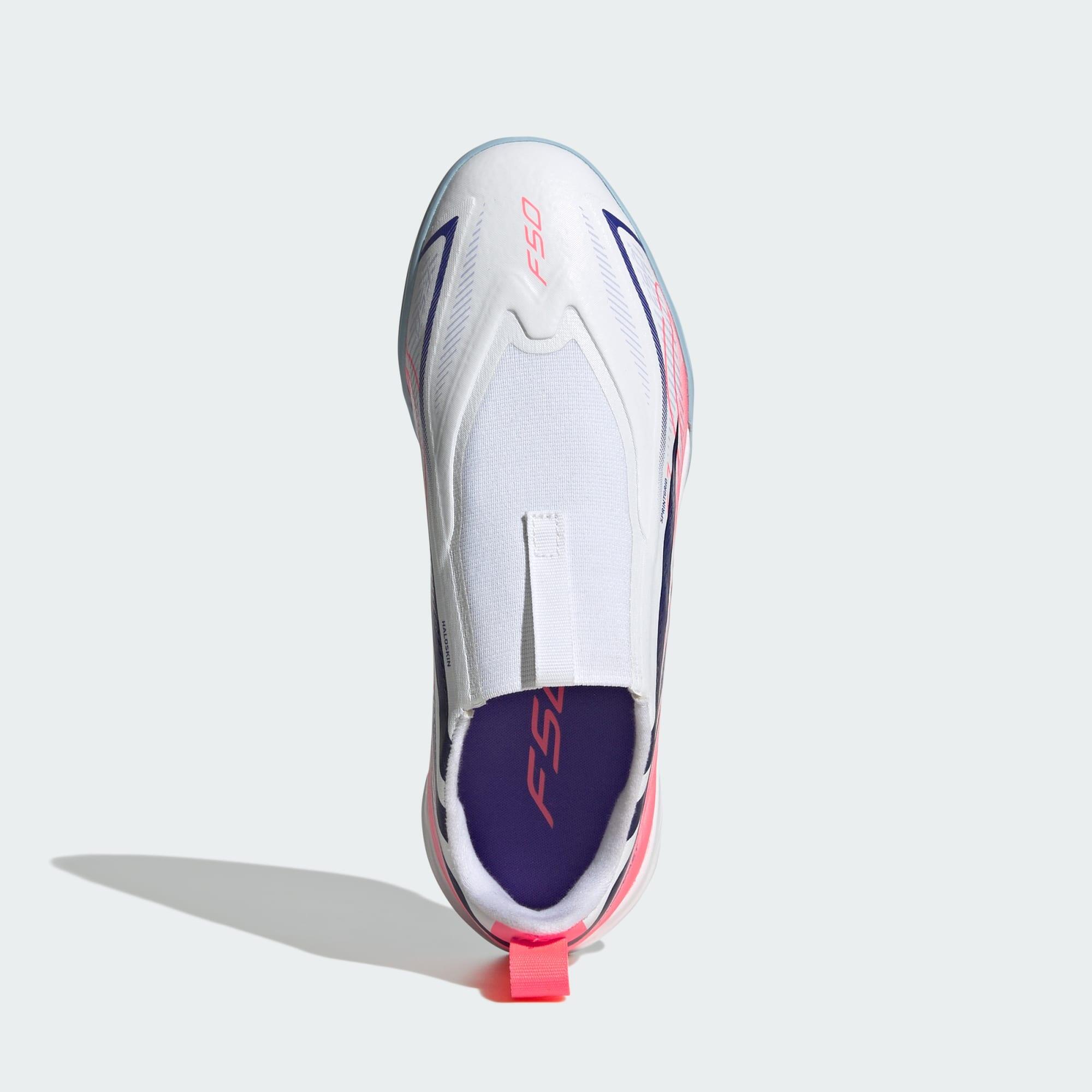 Scarpa da calcio F50 Hyperfast League Laceless Indoor bambini 2/7