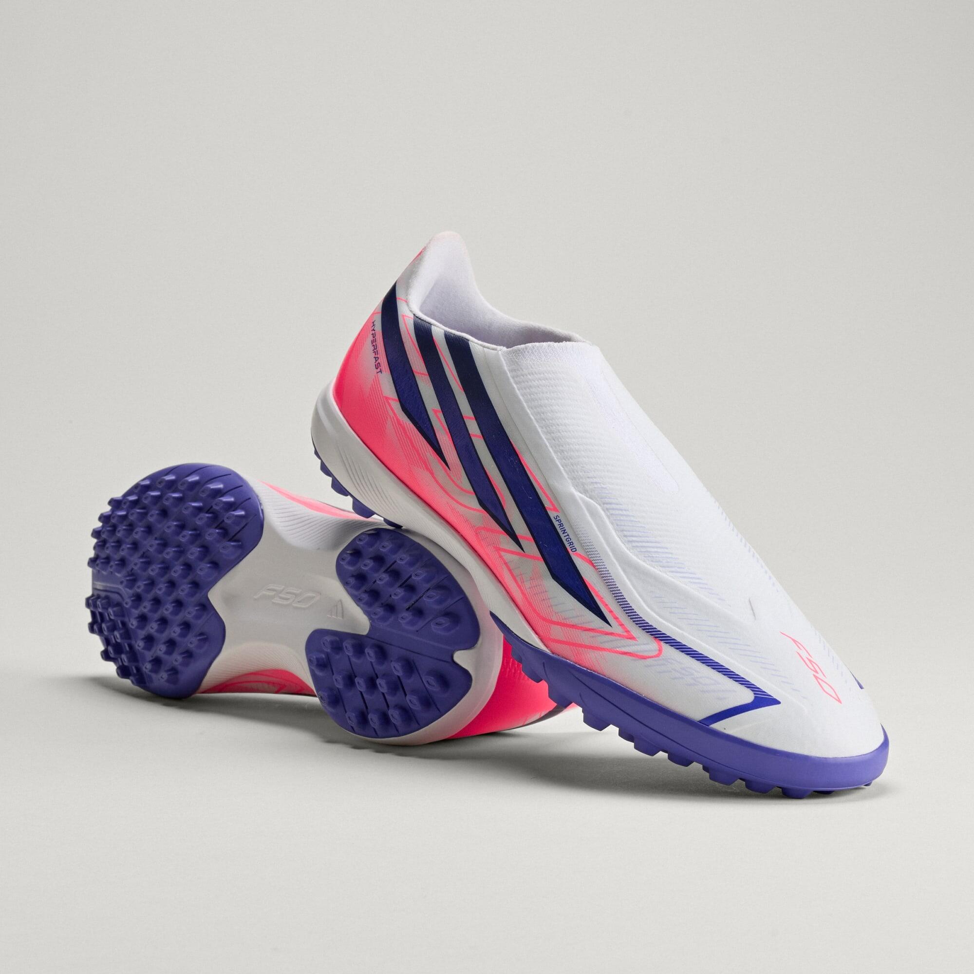 F50 Hyperfast League Laceless Turf Voetbalschoenen 7/7