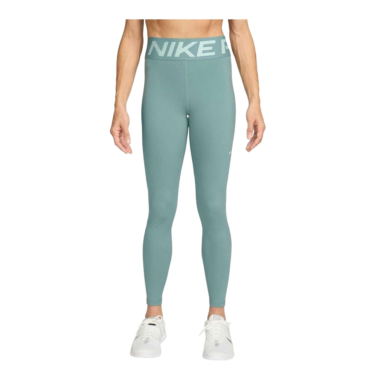 Legging PRO Femme (Blanc / Turquoise) 1/3