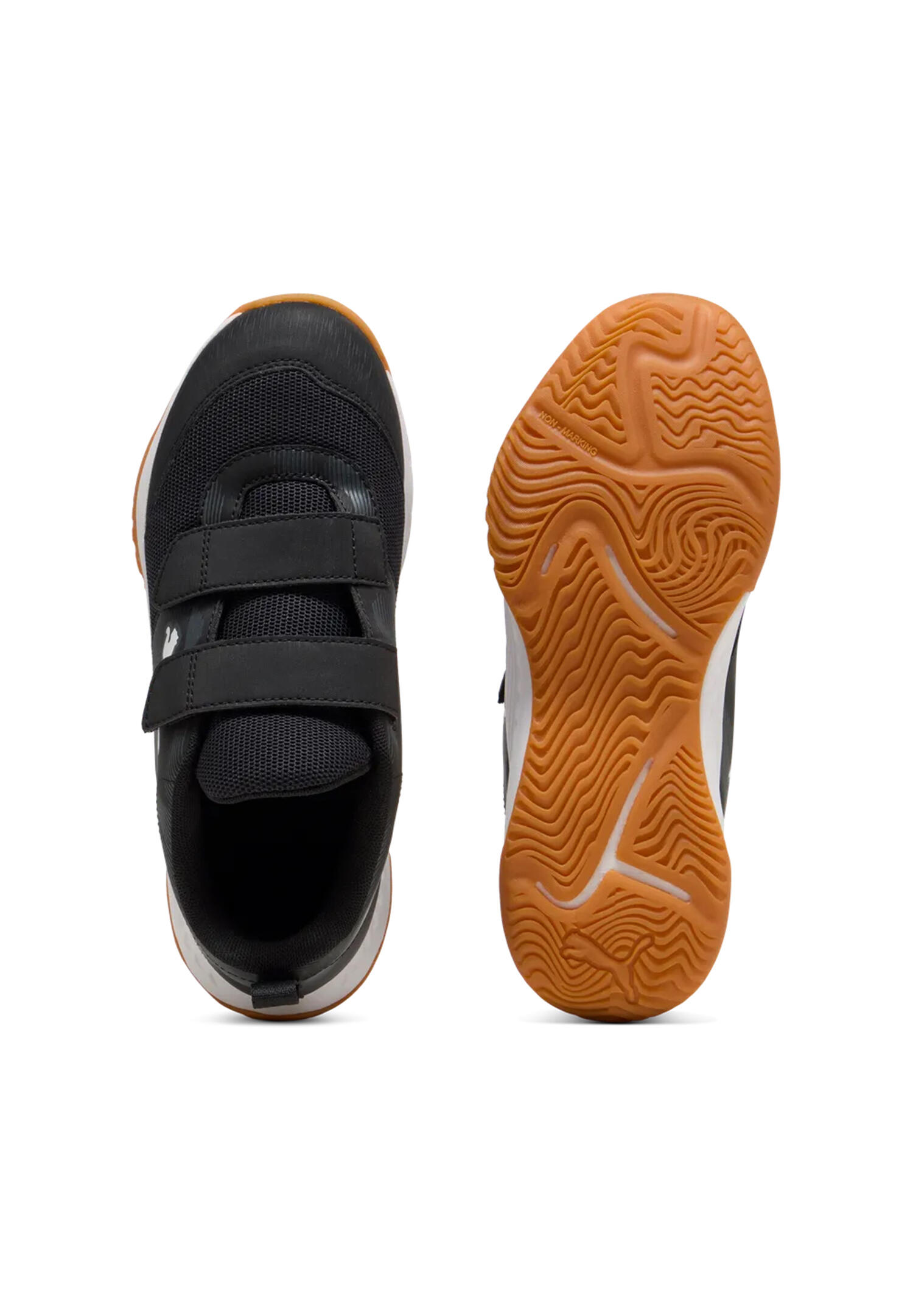 Puma Kinder Hallenschuh Varion 3V Jr 109098-01 Klettverschluss Schwarz 5/5