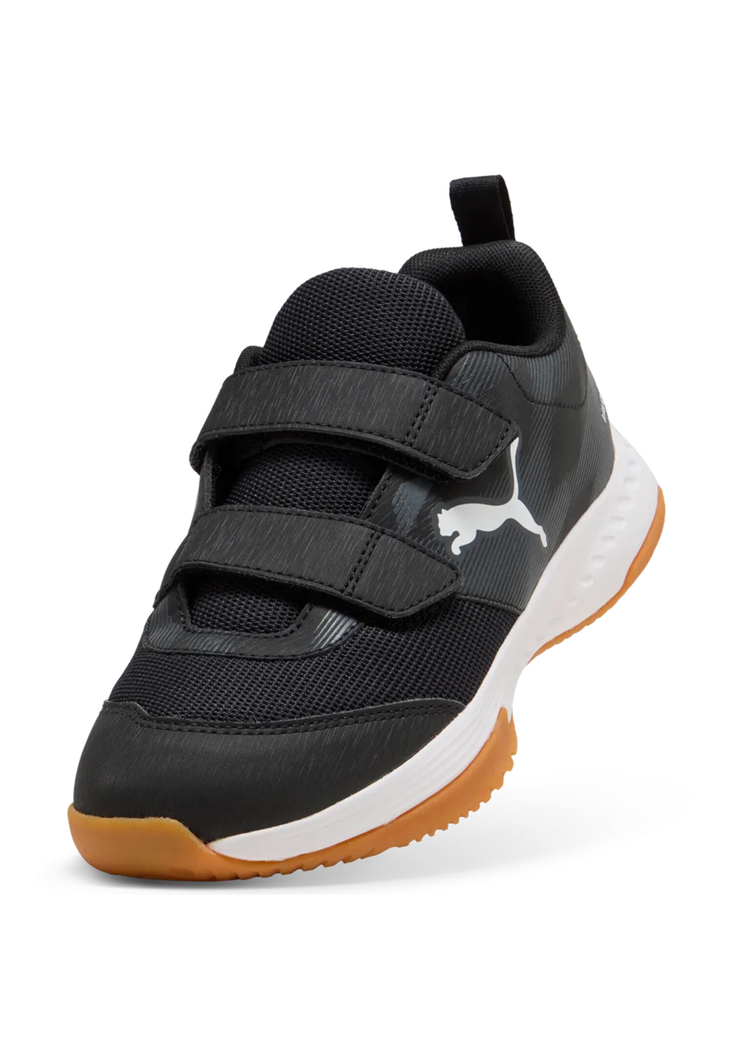 Puma Kinder Hallenschuh Varion 3V Jr 109098-01 Klettverschluss Schwarz 3/5