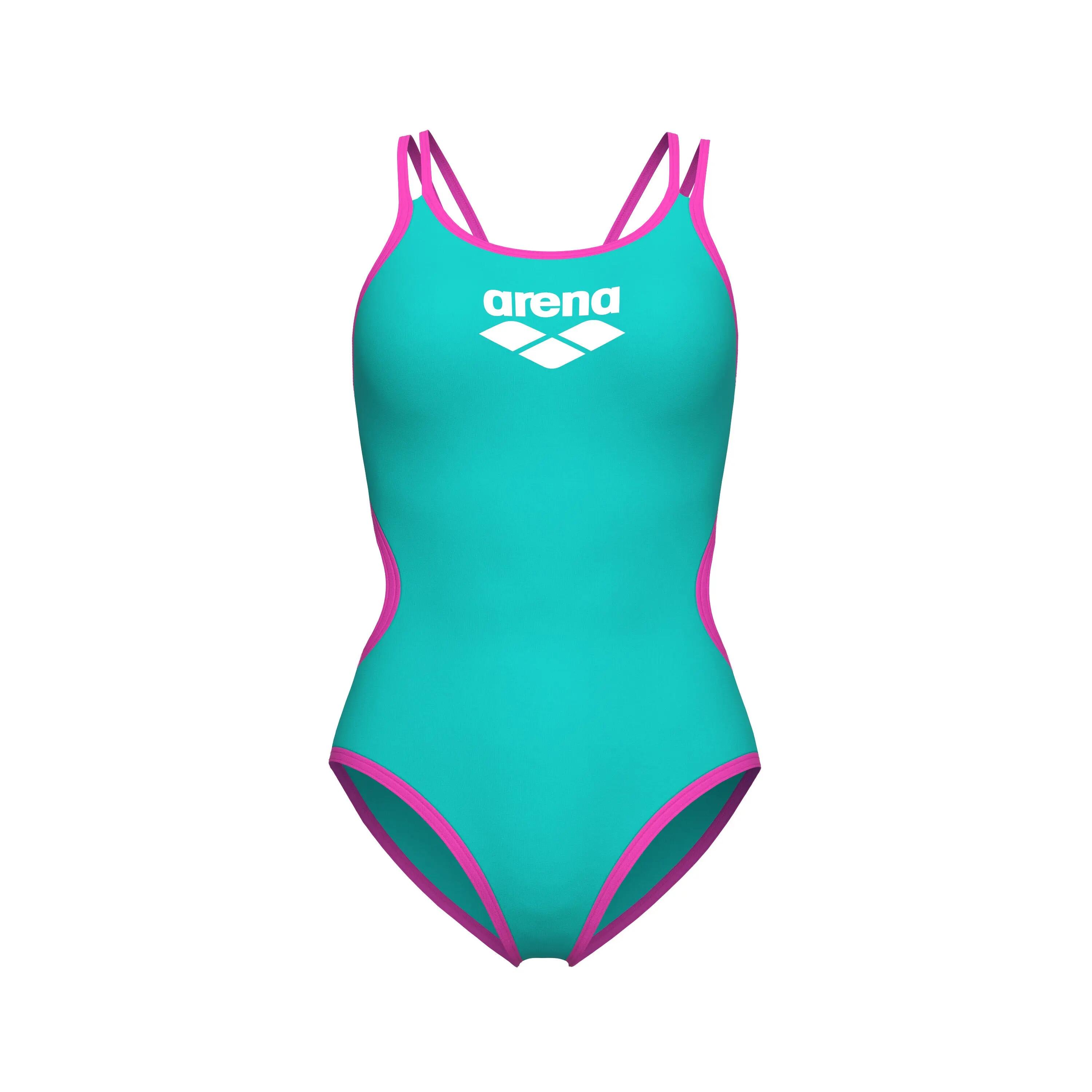 Costume Arena One Double Cross Back One Piece Donna Water Shocking Pink 3/4