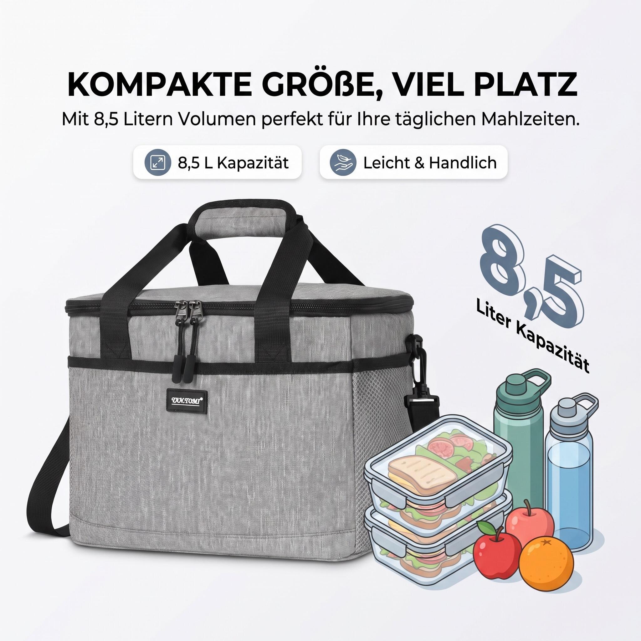 Kühltasche 8,5 Liter optimal für Getränkedosen Mini Kühlbox 8/8