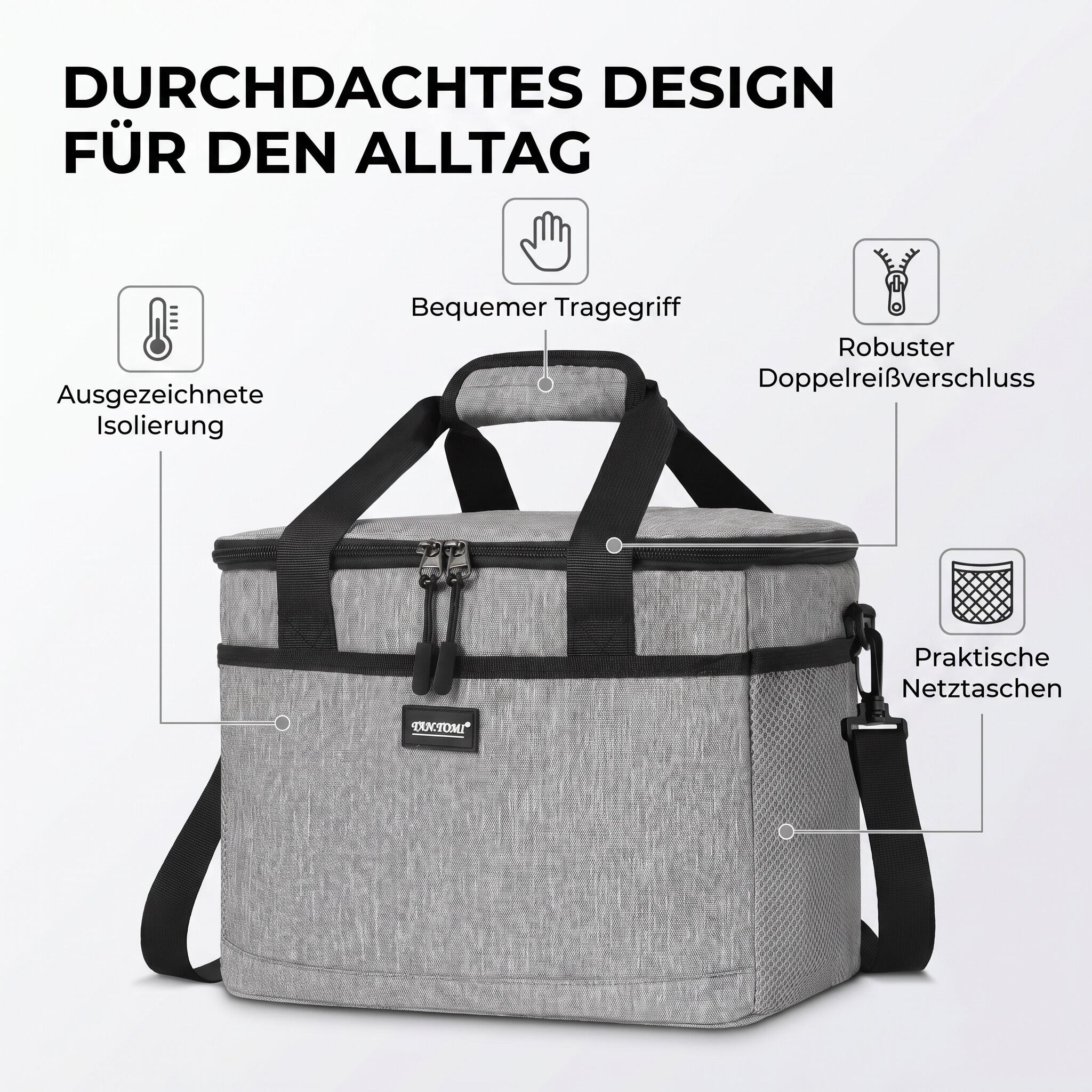 Kühltasche 8,5 Liter optimal für Getränkedosen Mini Kühlbox 7/8