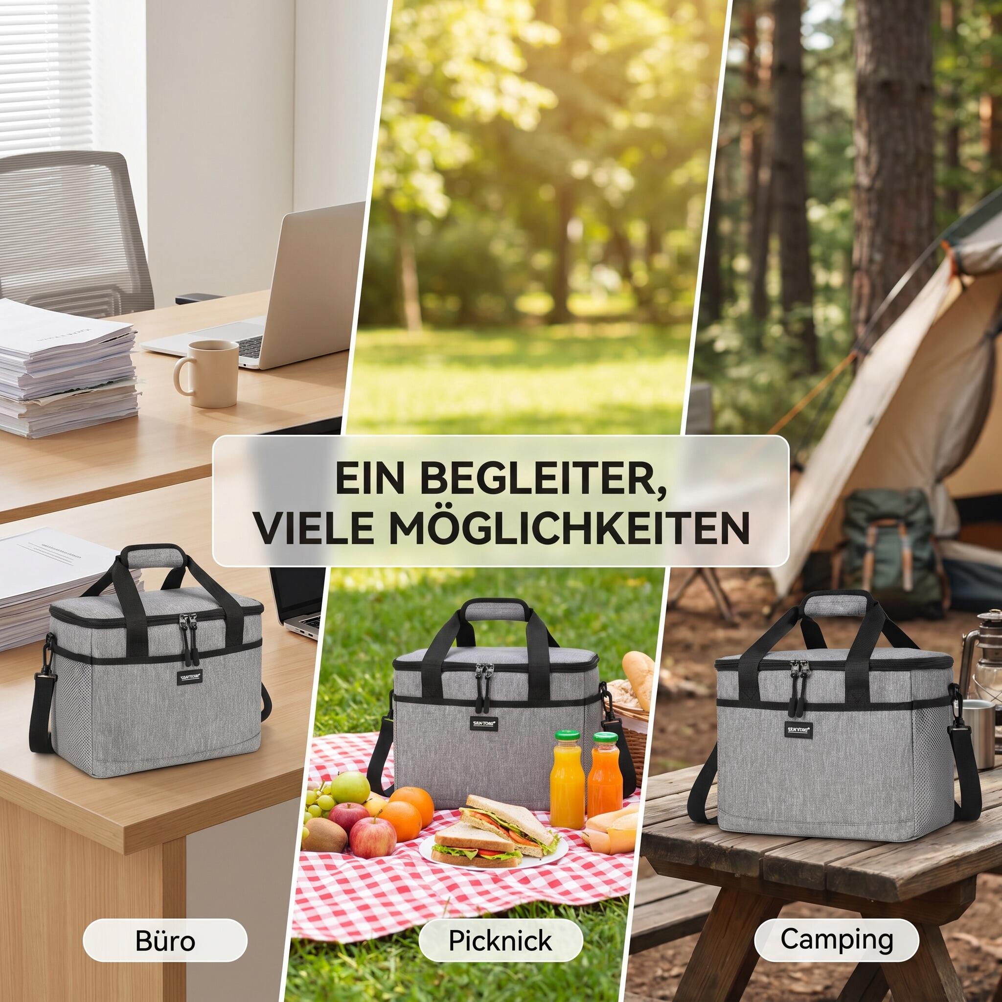 Kühltasche 8,5 Liter optimal für Getränkedosen Mini Kühlbox 6/8