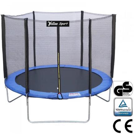 Ø 185 cm Bleu - Trampoline tapis de saut certifié CE, marque Yelloo