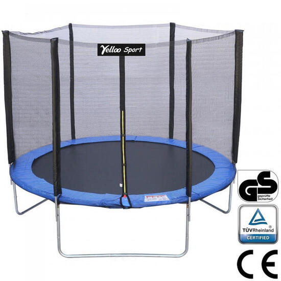 Ø 185 cm Bleu - Trampoline tapis de saut certifié CE, marque Yelloo