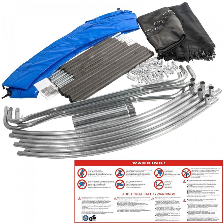 Ø 185 Cm Blu - Trampolino Elastico Tappeto salto Certificato Ce marca Yelloo 9/9