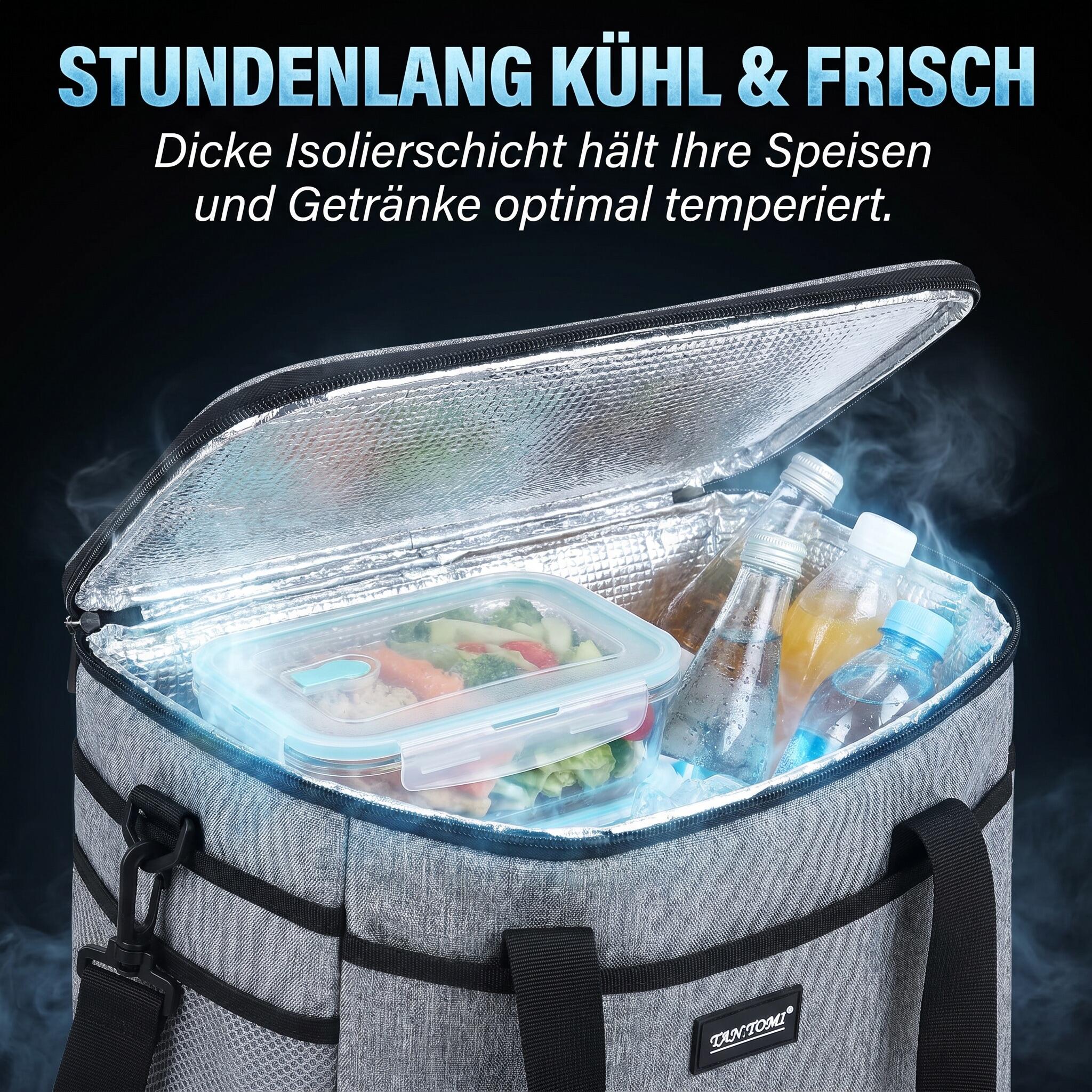 Kühltasche 8,5 Liter optimal für Getränkedosen Mini Kühlbox 5/8