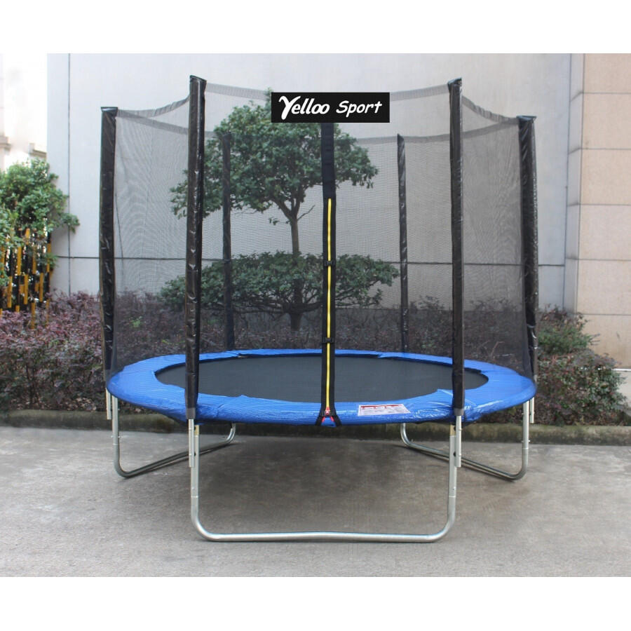 Ø 185 Cm Blu - Trampolino Elastico Tappeto salto Certificato Ce marca Yelloo 3/9