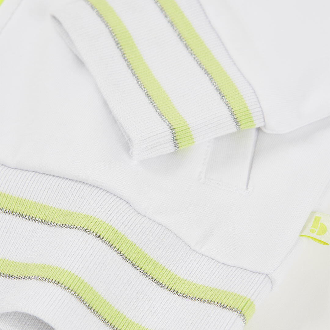 Chaqueta de felpa para niña con capucha y cremallera, blanca 4/4