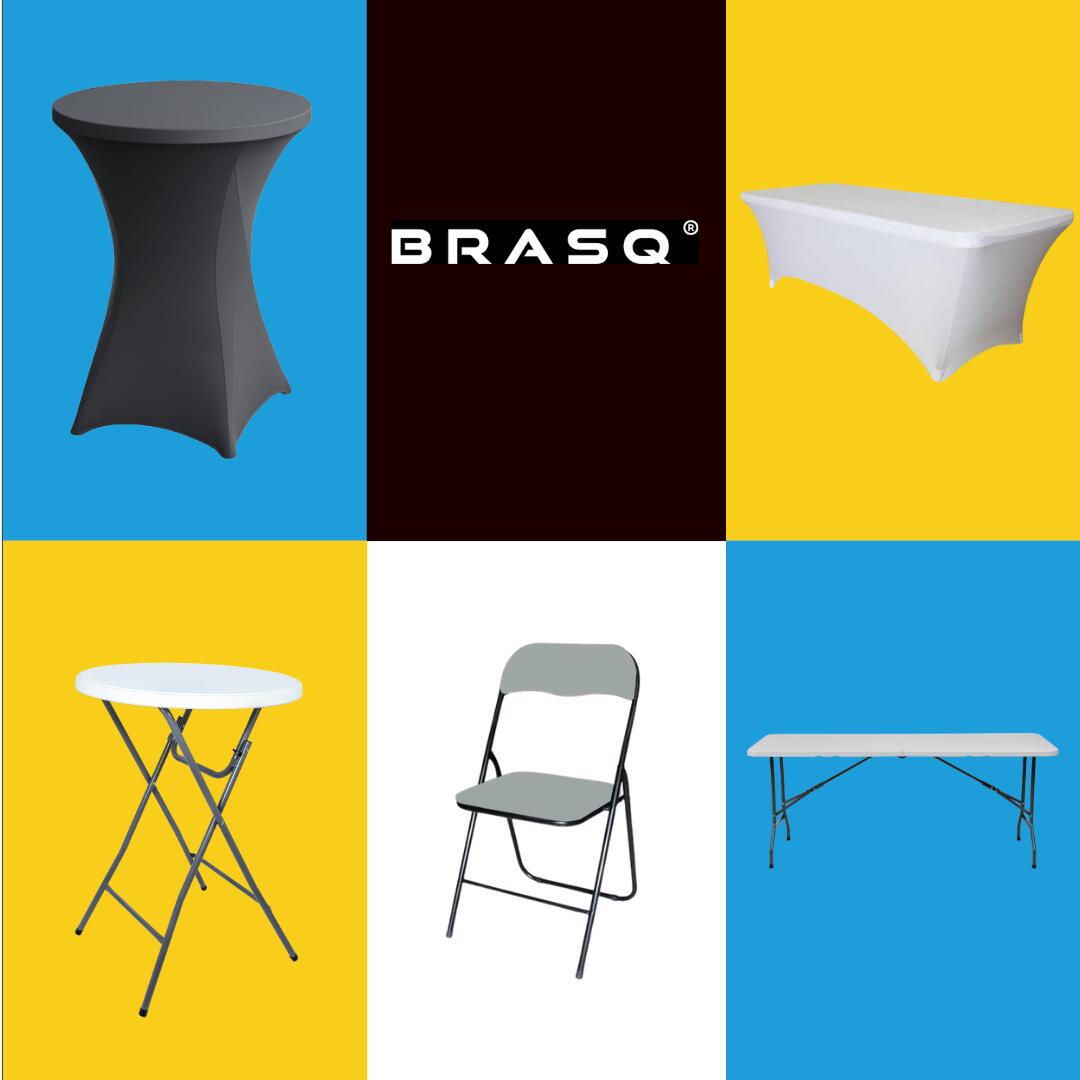 BRASQ Inklapbare Vouwtafel - 120 x 60 cm - Max. 80 kg - Campingtafel - Wit 5/11