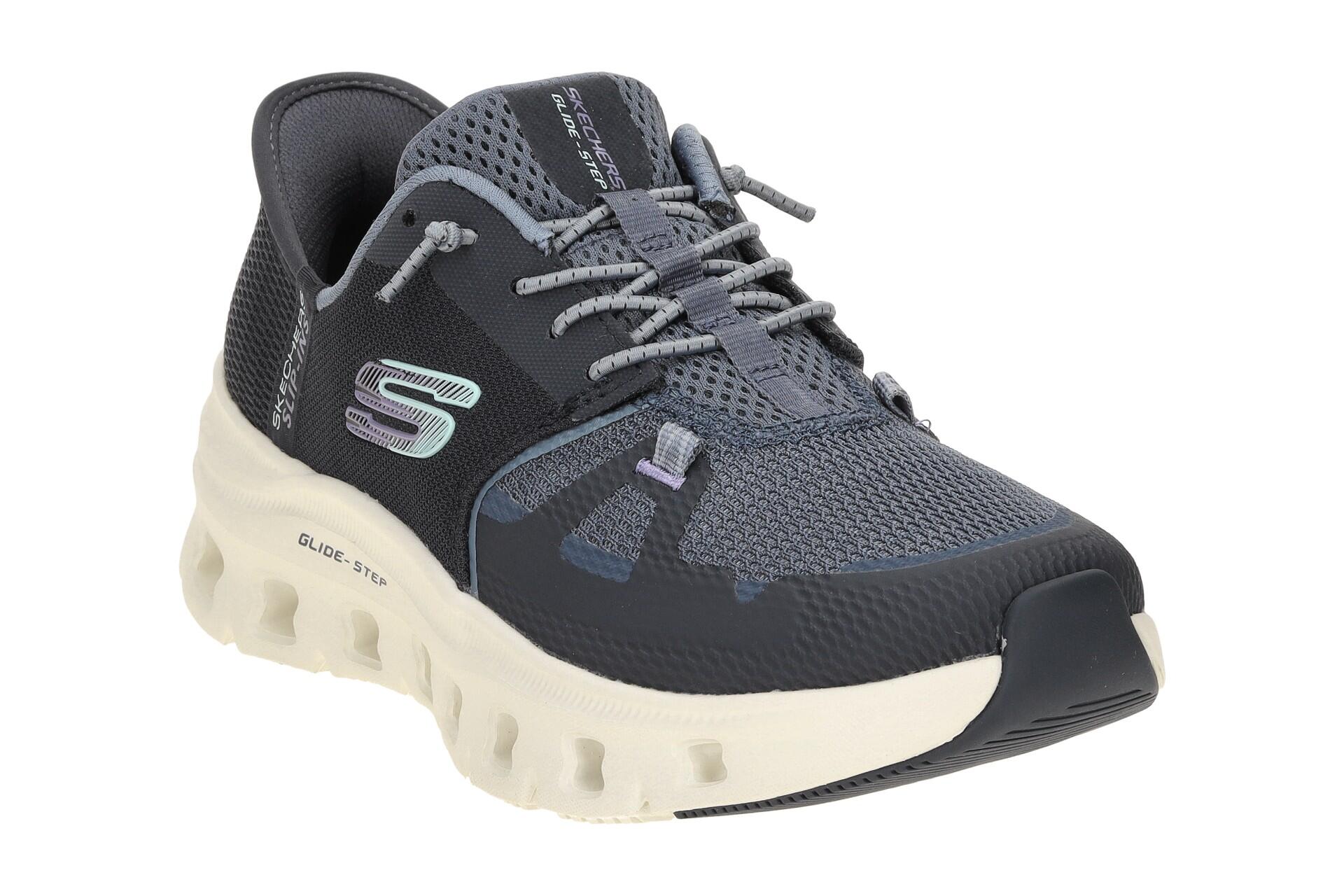 Skechers Glide Step Schuhe blau marineblau Damen SLIP-INS 150420 3/7