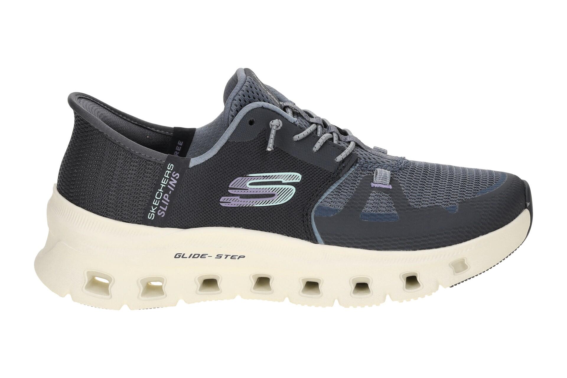 Skechers Glide Step Schuhe blau marineblau Damen SLIP-INS 150420 2/7