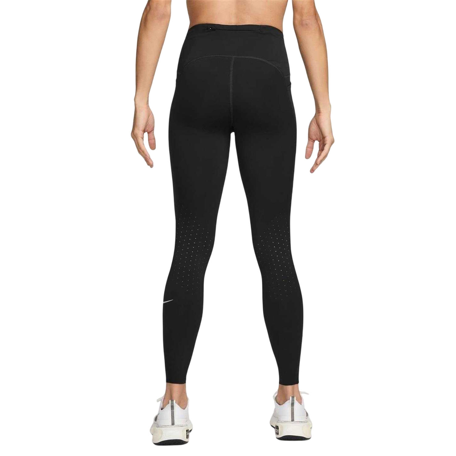 "Swift" Lauftights für Damen Schwarz/Silber 3/3