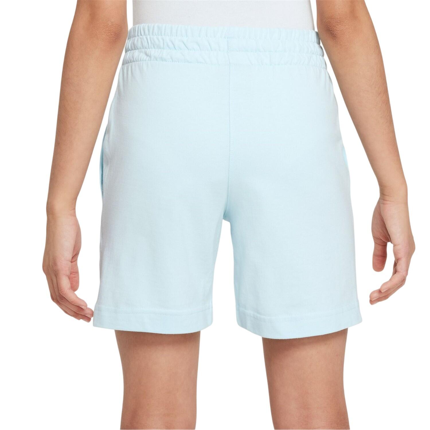 JerseyShorts für Jungen Gletscher-Blau 3/4