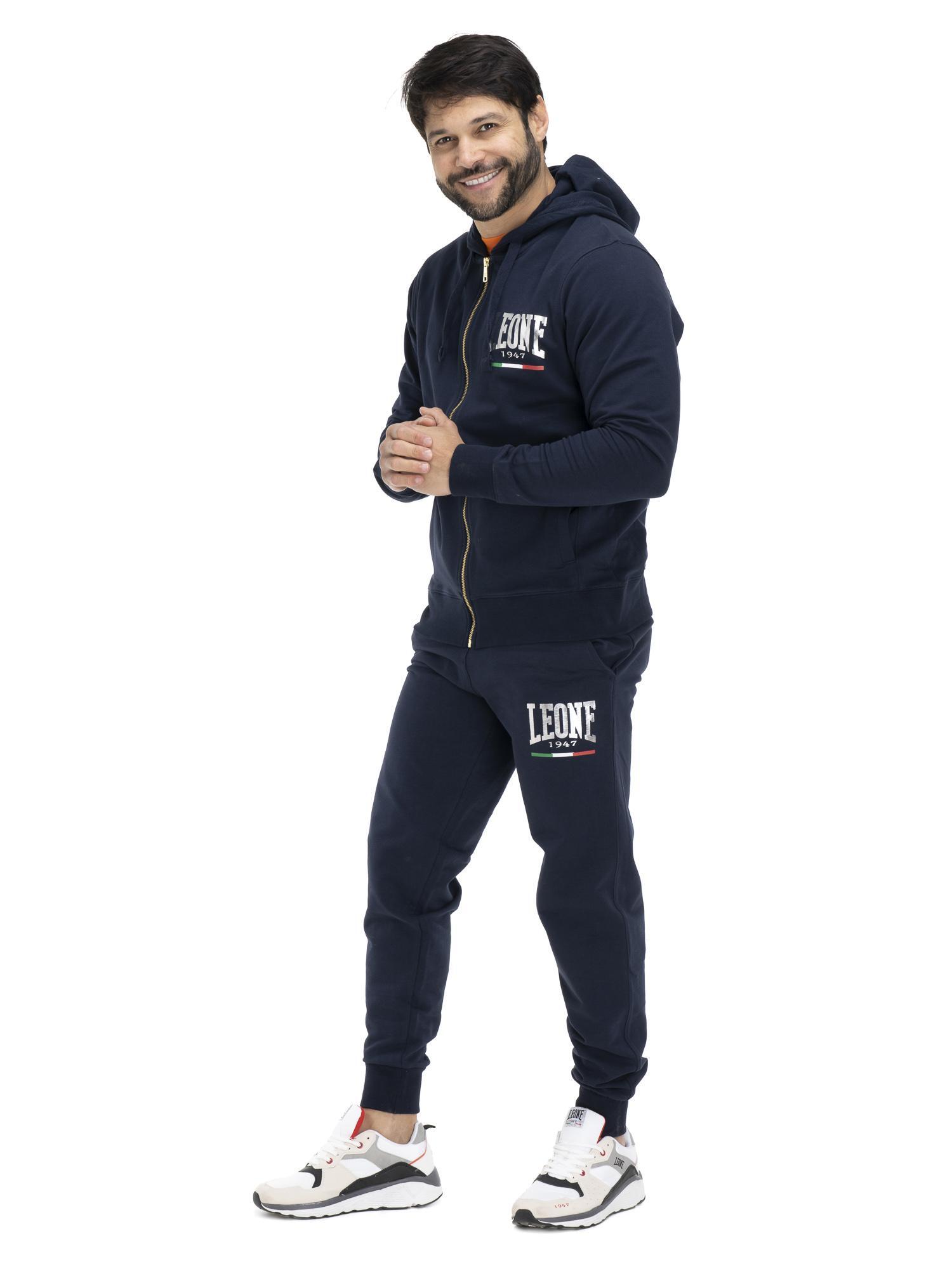 Goudkleurig heren trainingspak met capuchon 3/6