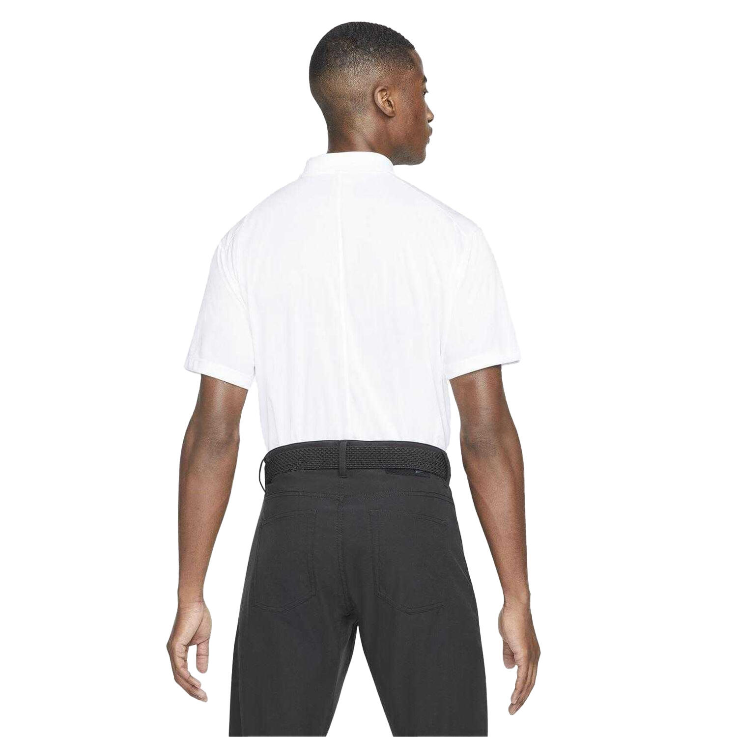"Victory" Poloshirt für , DriFIT, Emblem Herren Weiß/Schwarz 3/4