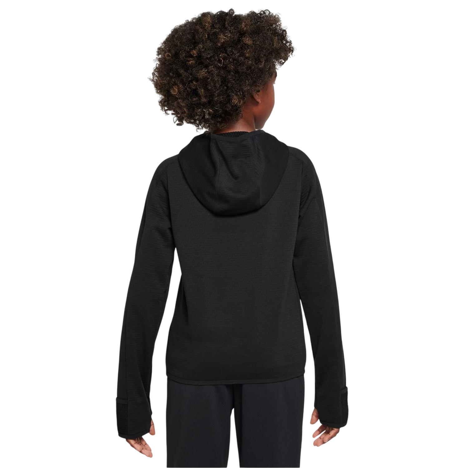 Kapuzenpullover für , Reißverschluss, Regulär, Raglanärmel Kinder Schwarz 2/3