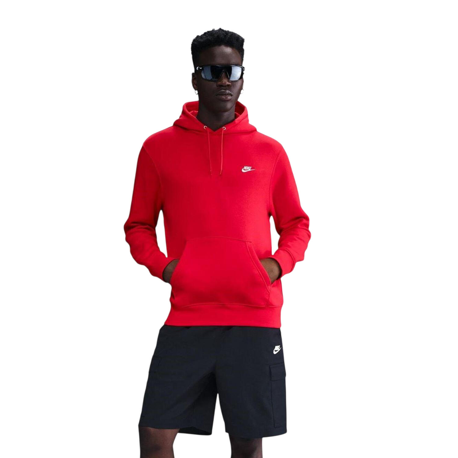 Sweat À Capuche CLUB Homme (Rouge) 2/4