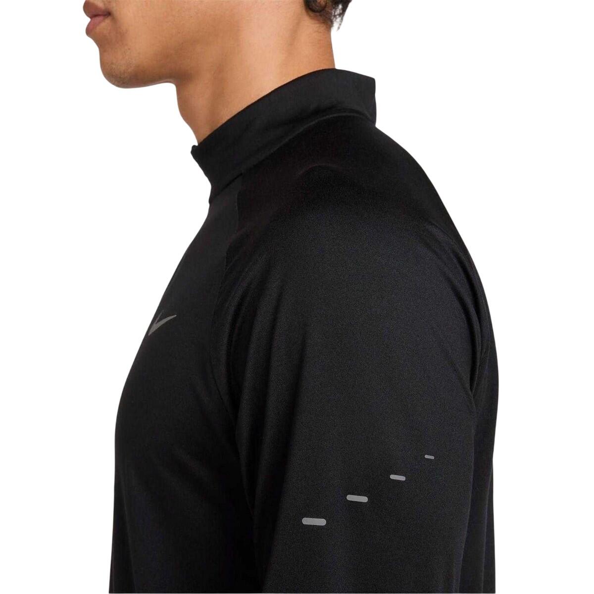 Top Corsa Uomo Nike Stride Nero 3/4