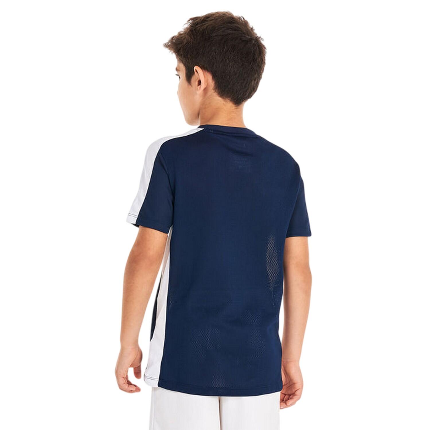 Childrens/Kids Academy Swoosh Top (Obsidian Blue/White) 3/4