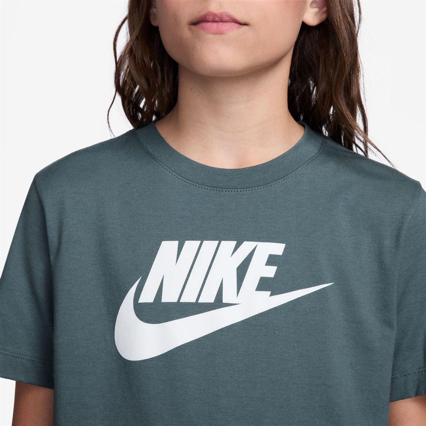 Tshirt Motif/style Logo SPORTSWEAR Enfant (Gris Ardoise) 3/3