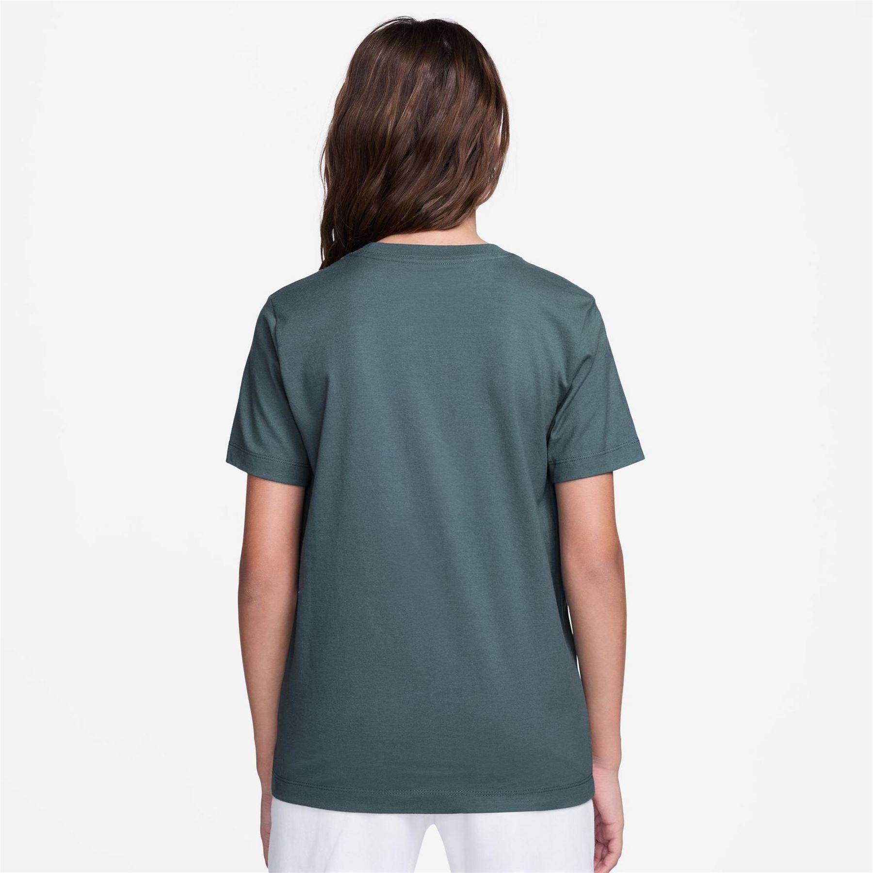 Tshirt Motif/style Logo SPORTSWEAR Enfant (Gris Ardoise) 2/3