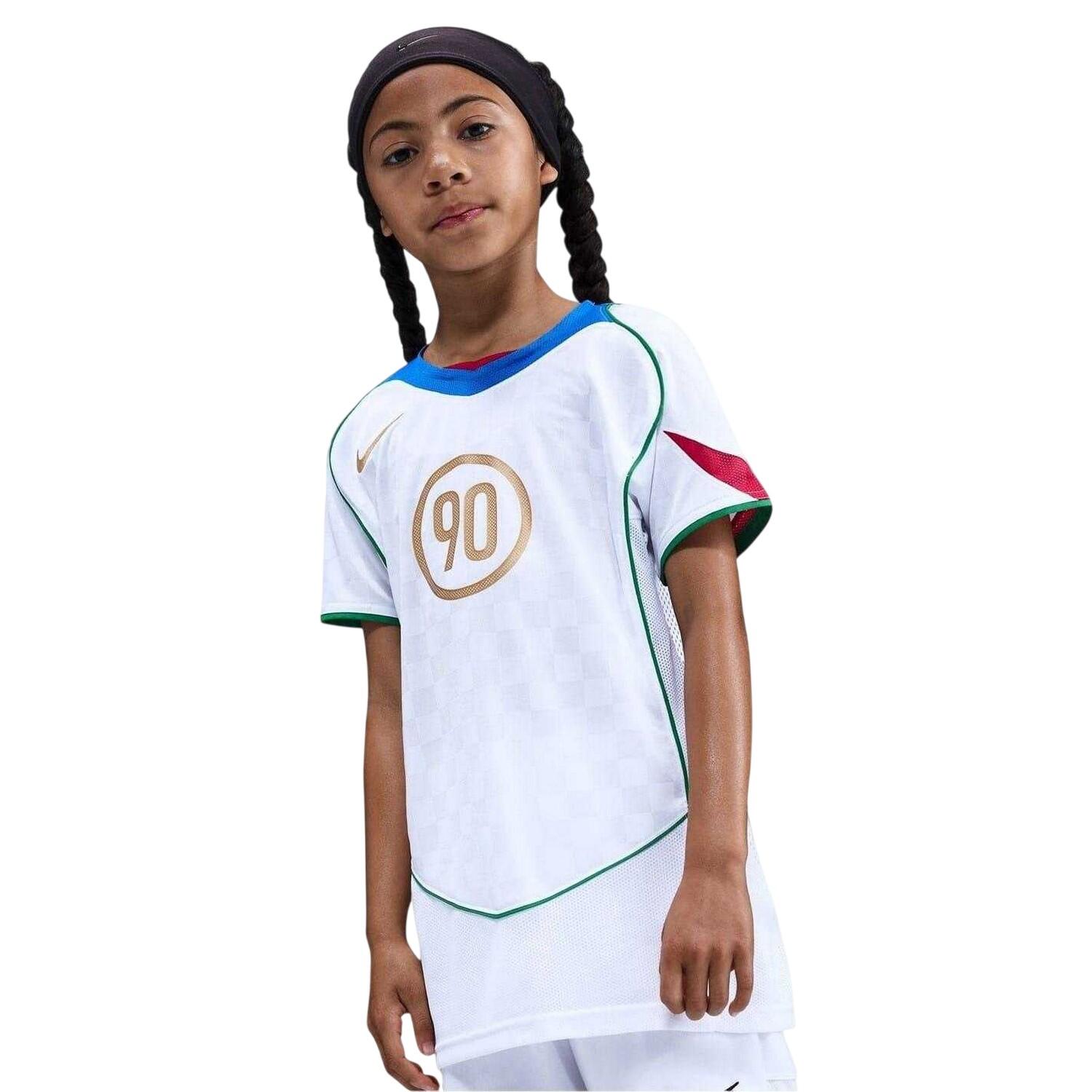 Tshirt Motif/style À Carreaux TOTAL ENERGY Enfant (Blanc / Bleu) 3/3