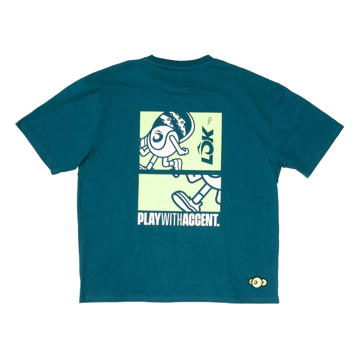 CAMISETA OVERSIZE LOK ULLU GREEN LA1DC3M S 2/2