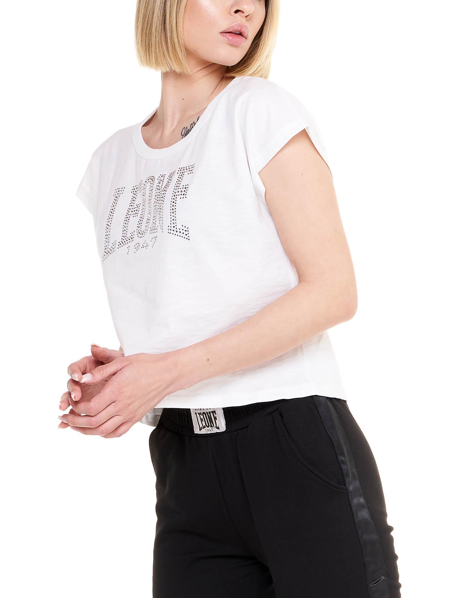 Luxe cropped T-shirt met korte mouwen voor dames 5/6