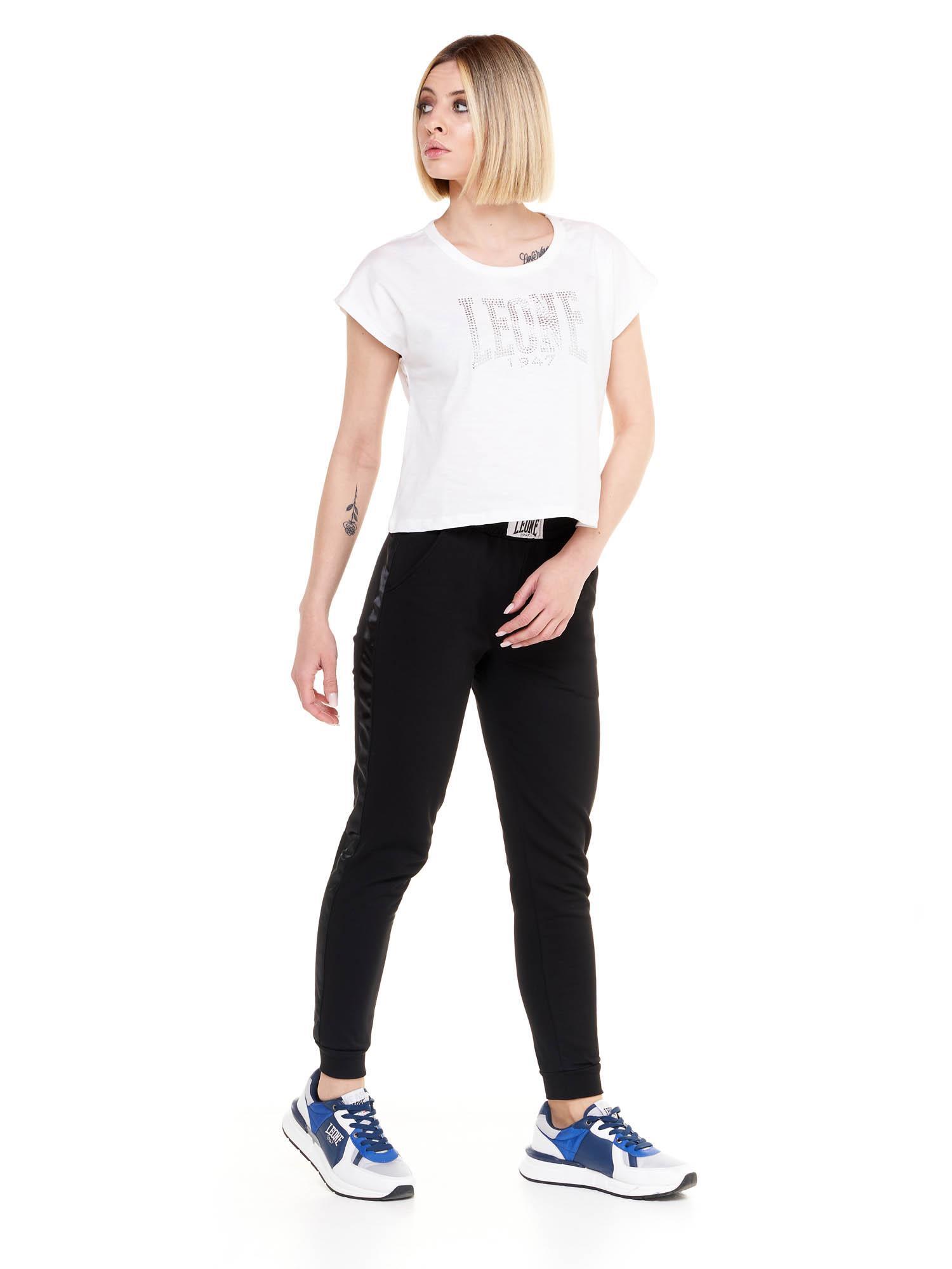 Luxe cropped T-shirt met korte mouwen voor dames 3/6