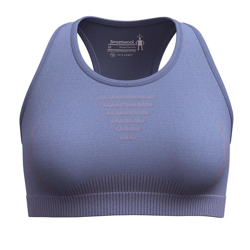 Bustieră sport Merino Smartwool Intraknit Racerback - albastru Nightfall Blue H…
