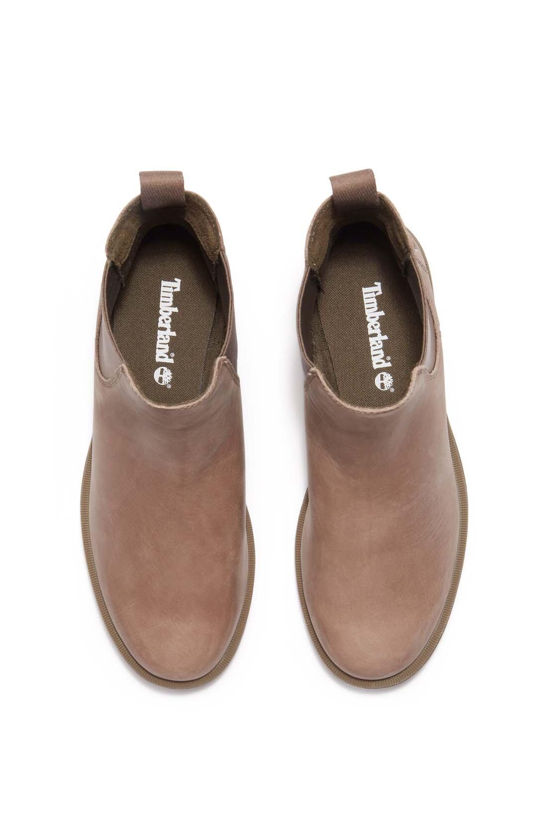 Botte femme - Chelsea mid en cuir - Verona Square - gris taupe 4/5