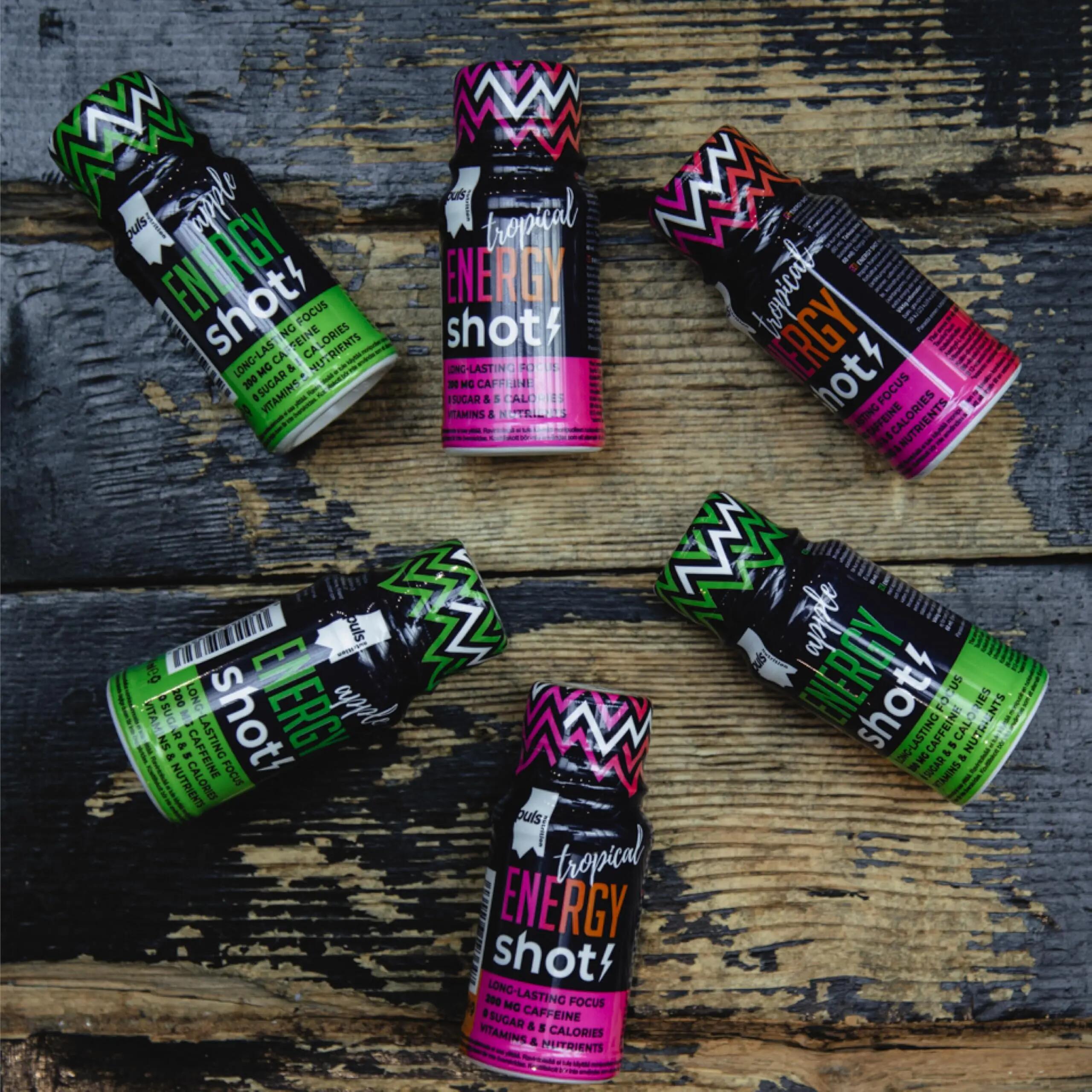 Energie Shot Apfel 60 ml 12er Pack – Energie Booster mit 200 mg 3/6