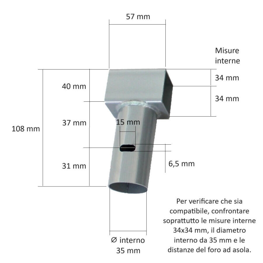 CONNETTORI A 'T' SET 8 PEZZI Ricambio per trampolino elastico (LUNGHI) 4/4