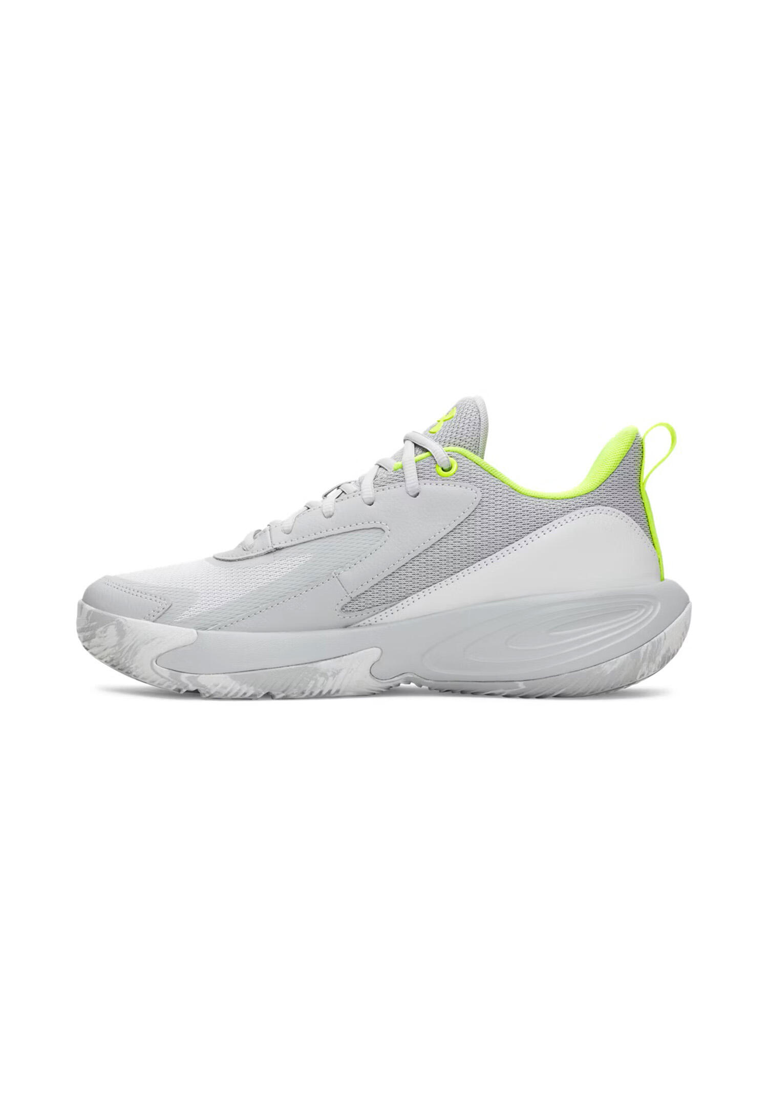 Under Armour Lockdown 8 Basketballschuhe Sneaker Unisex 6009400 11 grau 3/4
