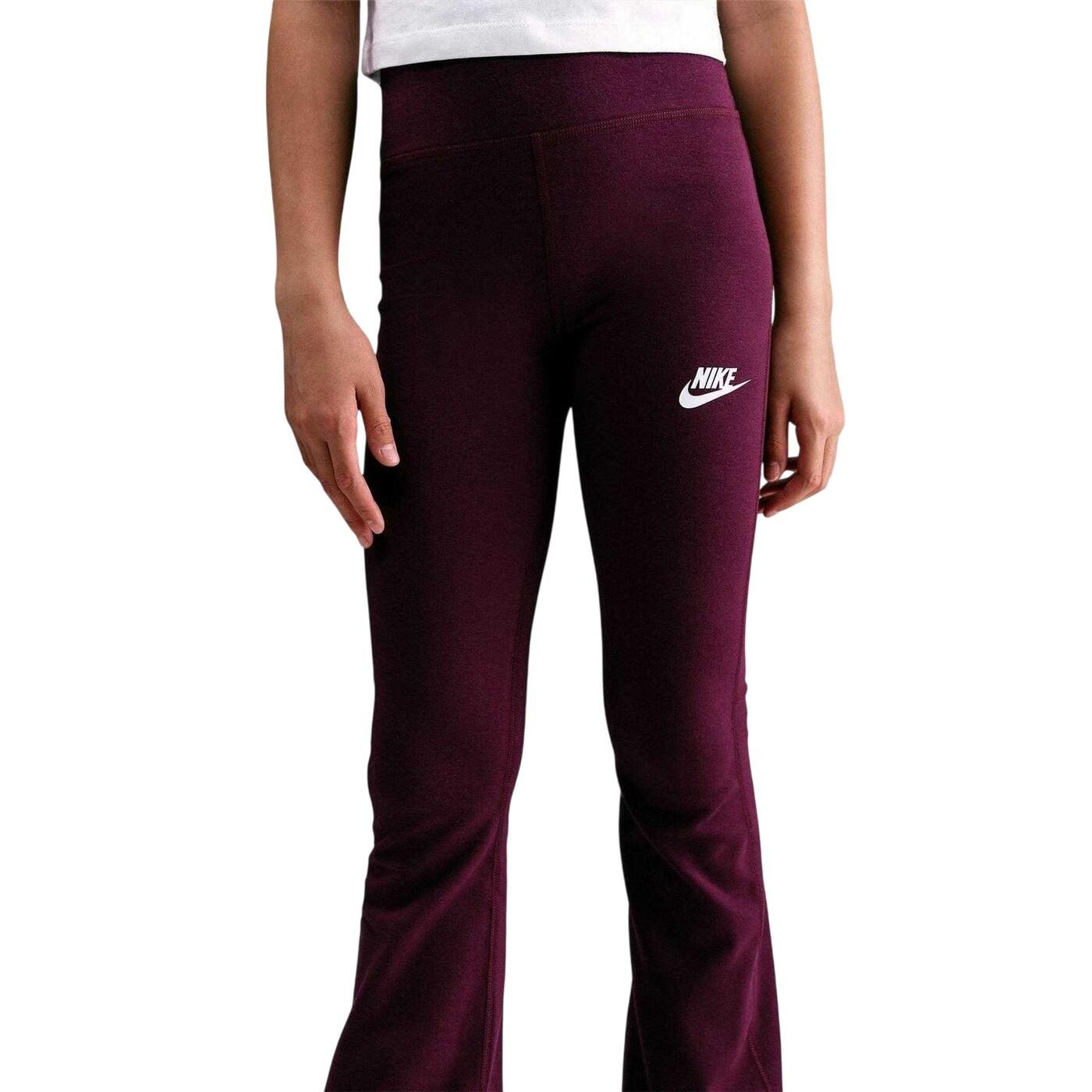 "Favorites" Leggings für Mädchen Bordeaux-Rot/Weiß 3/4