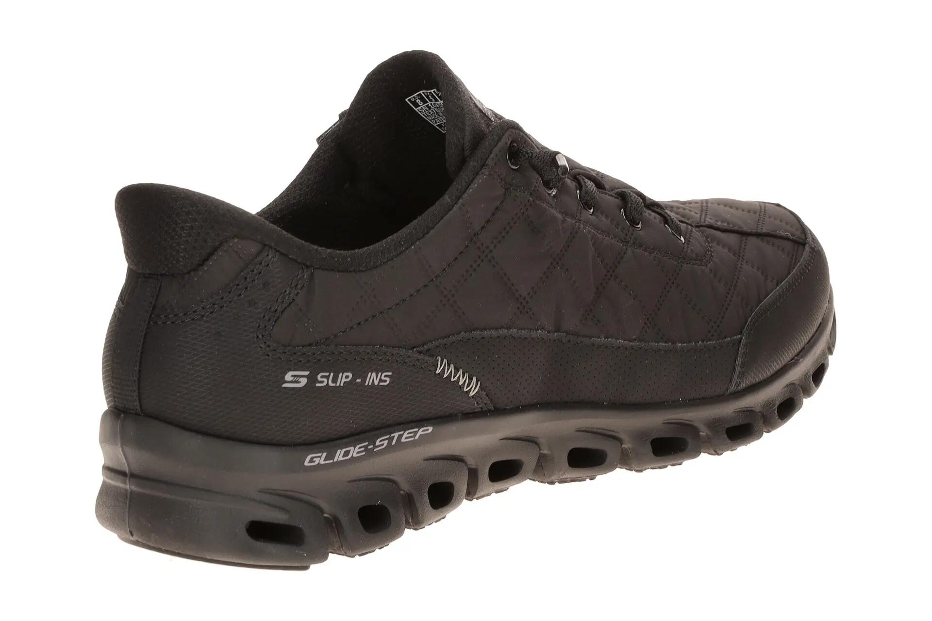 Skechers Glide Step Schuhe schwarz uni Slip-Ins 104556 4/7